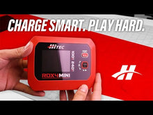 Load and play video in Gallery viewer, RDX4 Mini Battery Charger 4 Ports, AC 100W Shared, 60w Max, DC 240w, 1-4s Lipo, 1-8 Cell Nicd/NiMh by Hitec
