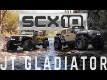 Load and play video in Gallery viewer, 1/10 SCX10 III Motobilt Waypoint Jeep JT Gladiator 4X4 RTR Brushed Rock Crawler by Axial
