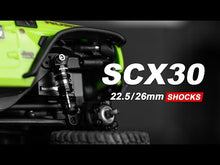 Load and play video in Gallery viewer, INJORA 22.5mm Aluminum Oil Shocks for 1/30 Axial SCX30

