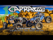 Load and play video in Gallery viewer, 1/18 UTB18 Capra 4WS 4WD Trail Buggy RTR with Battery &amp; Charger
