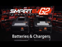 Load and play video in Gallery viewer, 7.4V 5000mAh 2S 50C Smart G2 Hardcase LiPo Battery: IC5 Fits Promoto MX by Spektrum
