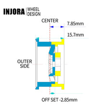 Load image into Gallery viewer, 1.0&quot; Negative Offset 2.85mm Beadlock Aluminum Wheel Rims for 1/24 RC Crawlers (4)
