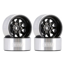 Load image into Gallery viewer, 4pcs 1.0&quot; Negative Offset 3.78mm Deep Dish Stamped Steel Wheel Rims for 1/24 RC Crawlers
