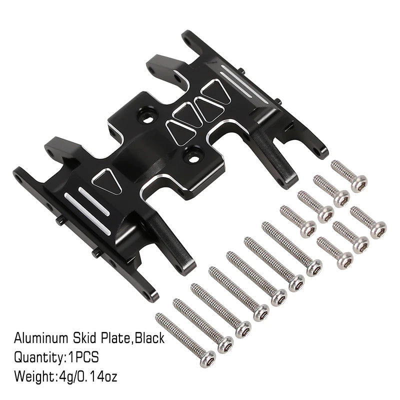 Black Aluminum Gearbox Mount 1/24th SCX24