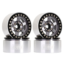 Load image into Gallery viewer, 4PCS 1.9&quot; 6-Spokes CNC Aluminum Beadlock Wheel Rims for 1/10 RC Crawler
