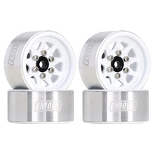 Load image into Gallery viewer, 4pcs 1.0&#39;&#39; 9-Spokes Deep Dish Stamped Steel Beadlock Wheel Rims for Axial SCX24
