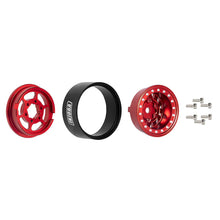 Load image into Gallery viewer, 1.0&quot; Negative Offset 2.85mm Beadlock Aluminum Wheel Rims for 1/24 RC Crawlers (4)
