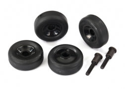Traxxas 4976 - Wheels (4)/ Axles (2), For Maxx Wheelie Bar