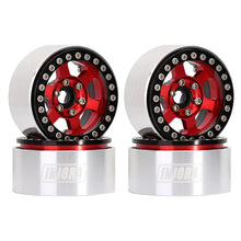 Load image into Gallery viewer, 4PCS 1.9&quot; 6-Spokes CNC Aluminum Beadlock Wheel Rims for 1/10 RC Crawler
