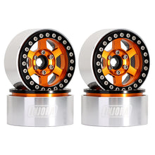 Load image into Gallery viewer, 4PCS 1.9&quot; 6-Spokes CNC Aluminum Beadlock Wheel Rims for 1/10 RC Crawler
