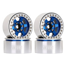 Load image into Gallery viewer, 4PCS 1.9&quot; 6-Spokes CNC Aluminum Beadlock Wheel Rims for 1/10 RC Crawler
