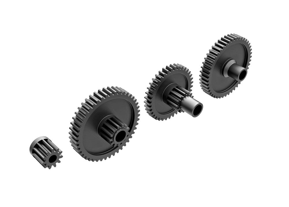 Traxxas 9776R Gear set, transmission, low range (crawl) (40.3:1 reduction ratio)/ pinion gear, 11-tooth