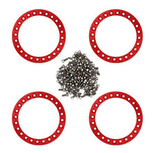 Load image into Gallery viewer, 4PCS CNC Aluminum Wheel Outer Beadlock Rings for 1.9&quot; Wheel Rims Orange, Red, Grey or Green
