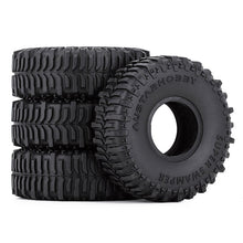 Load image into Gallery viewer, 4PCS 1.0&quot; 60*20mm Rubber Super Swamper Mud Tires for Axial SCX24
