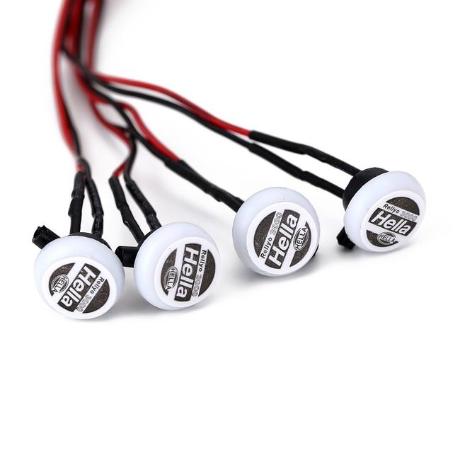 HELLA IPF Sticker LED Lights Square , Round Headlights - 1/24th Scale ...