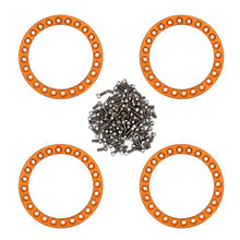 Load image into Gallery viewer, 4PCS CNC Aluminum Wheel Outer Beadlock Rings for 1.9&quot; Wheel Rims Orange, Red, Grey or Green
