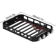 Load image into Gallery viewer, 106*70mm Luggage Roof Rack Carrier for 1/24 SCX24 Jeep 1/16 Xiaomi JIMNY
