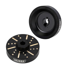 Load image into Gallery viewer, Black Brass Extended Wheel Hubs For Axial SCX24
