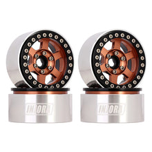 Load image into Gallery viewer, 4PCS 1.9&quot; 6-Spokes CNC Aluminum Beadlock Wheel Rims for 1/10 RC Crawler
