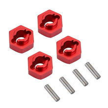 Load image into Gallery viewer, 7mm Aluminum Brass Wheel Hex Adapter 1/24th Scale
