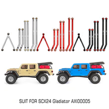 Load image into Gallery viewer, High Clearance Aluminum Chassis Links Set for Axial SCX24 Jeep Gladiator
