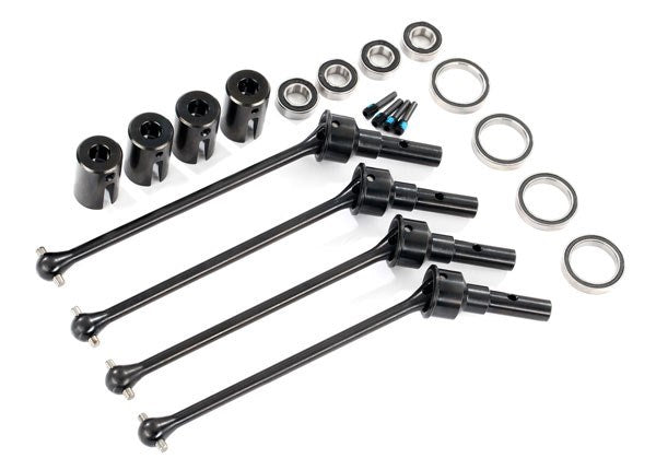 Traxxas 8996X - Driveshafts, steel constant-velocity (assembled), front or rear (4)