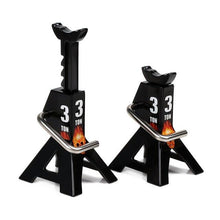 Load image into Gallery viewer, 2pcs Metal Height Adjustable Jack Repair Stand 1/10th Scale, Black or Red
