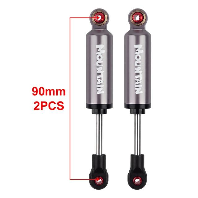 2pcs Built-in Spring 90mm Shock Absorber Damper - Grey, Red or Black