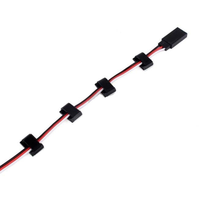 10PCS Black Wiring Buckle with 3M Double-sided Adhesive 1/10th scale ...