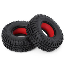 Load image into Gallery viewer, 1.9&quot; 100-123mm Rubber Wheel Tires with Dual Stage TPE Foam
